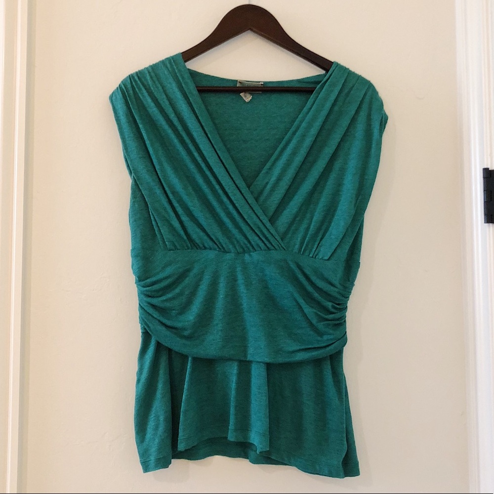 Giambattista Valli Green sleeveless blouse